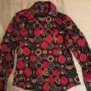 Ann Taylor Silk button down shirt.  Like New!